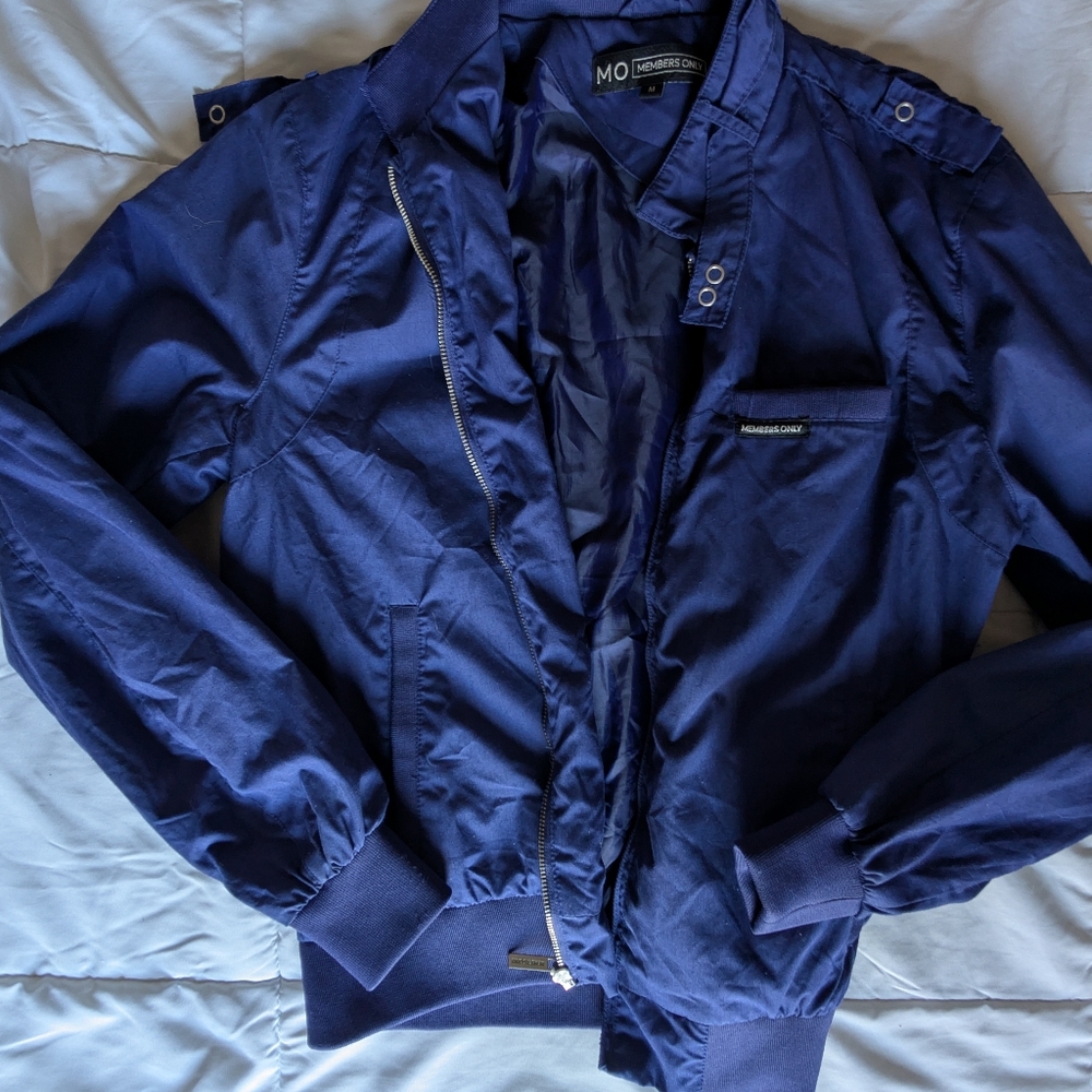 purple Members Only jacket
